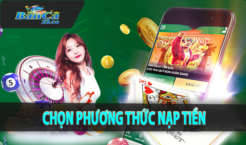 Chọn phương thức nạp tiền